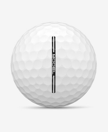 Wilson Staff Model golfballen met logo, het lijntje op de Wilson golfbal