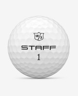 Wilson Staff Model golfballen met logo, het logo van Wilson afgebeeld op de bal