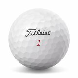 Titleist ProV1x Left Dash golfballen met logo, het logo van Titleist afgebeeld op de bal