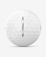 Wilson Triad golfballen met logo, het lijntje op de Wilson golfbal