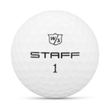 Wilson Staff Model R golfballen met logo, het logo van Wilson afgebeeld op de bal