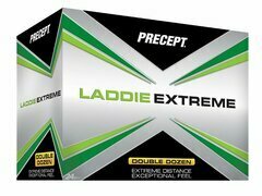 Bridgestone Laddie Extreme golfballen met logo, voorkant van de doos
