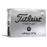 Titleist ProV1x Left Dash golfballen met logo, voorkant van de doos