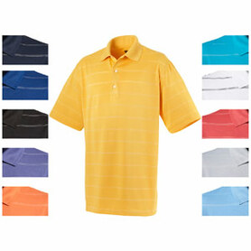 Greg Norman micro piqué gestreept poloshirt