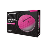Roze Taylormade speed soft voorkant van de doos